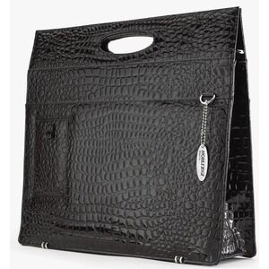 Mobile Edge Laptop Briefcase Purse Black Faux Croc 14.1" PC